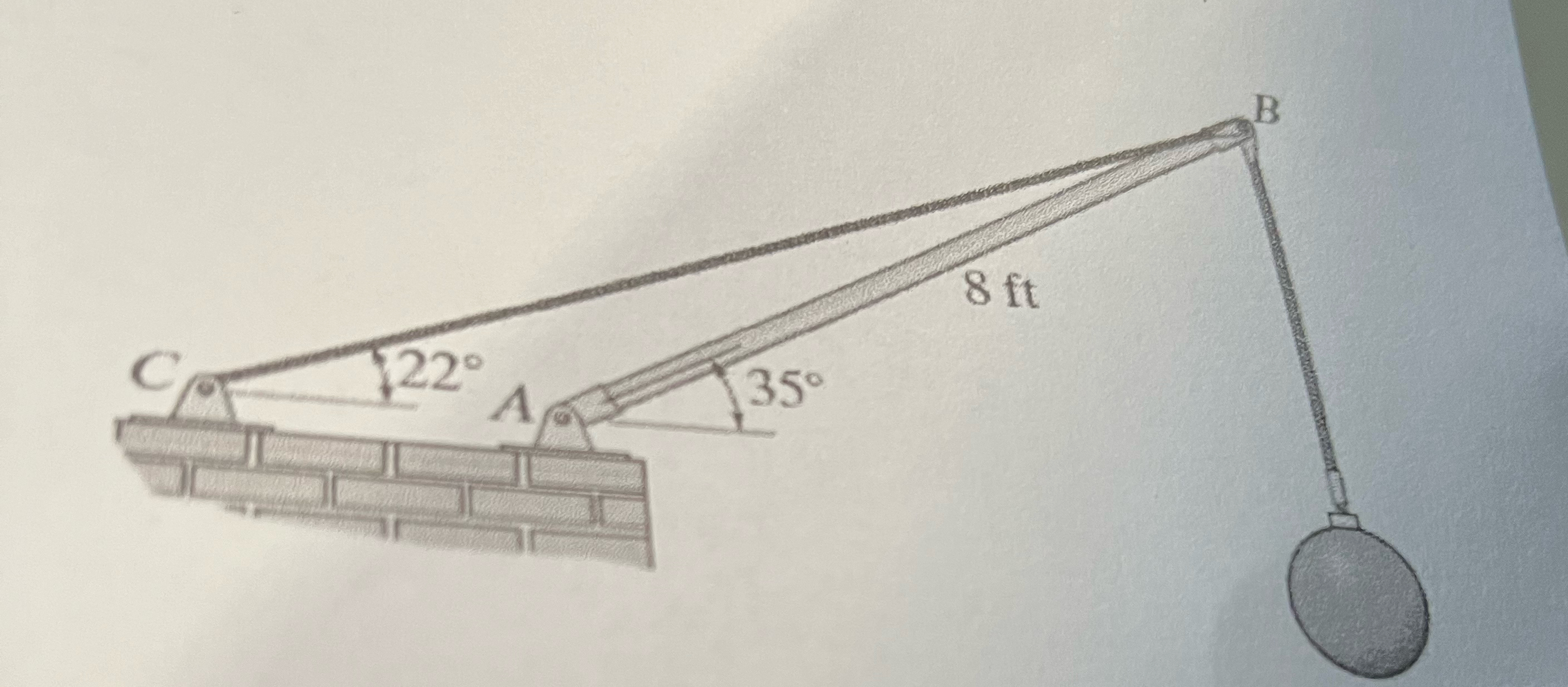 determine the magnitude of the forces for the
