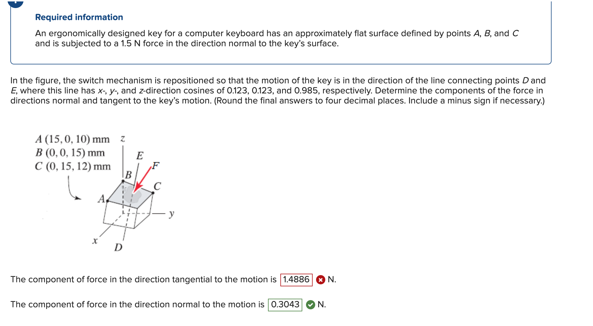 Required information An ergonomically designed