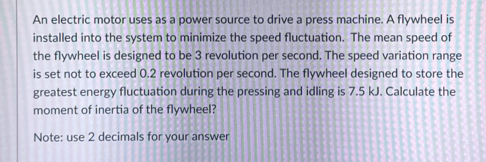 An electric motor uses as a power source to drive
