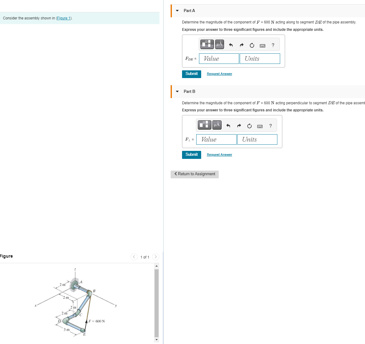 Consider the assembly shown in ( Figure 1 ) .