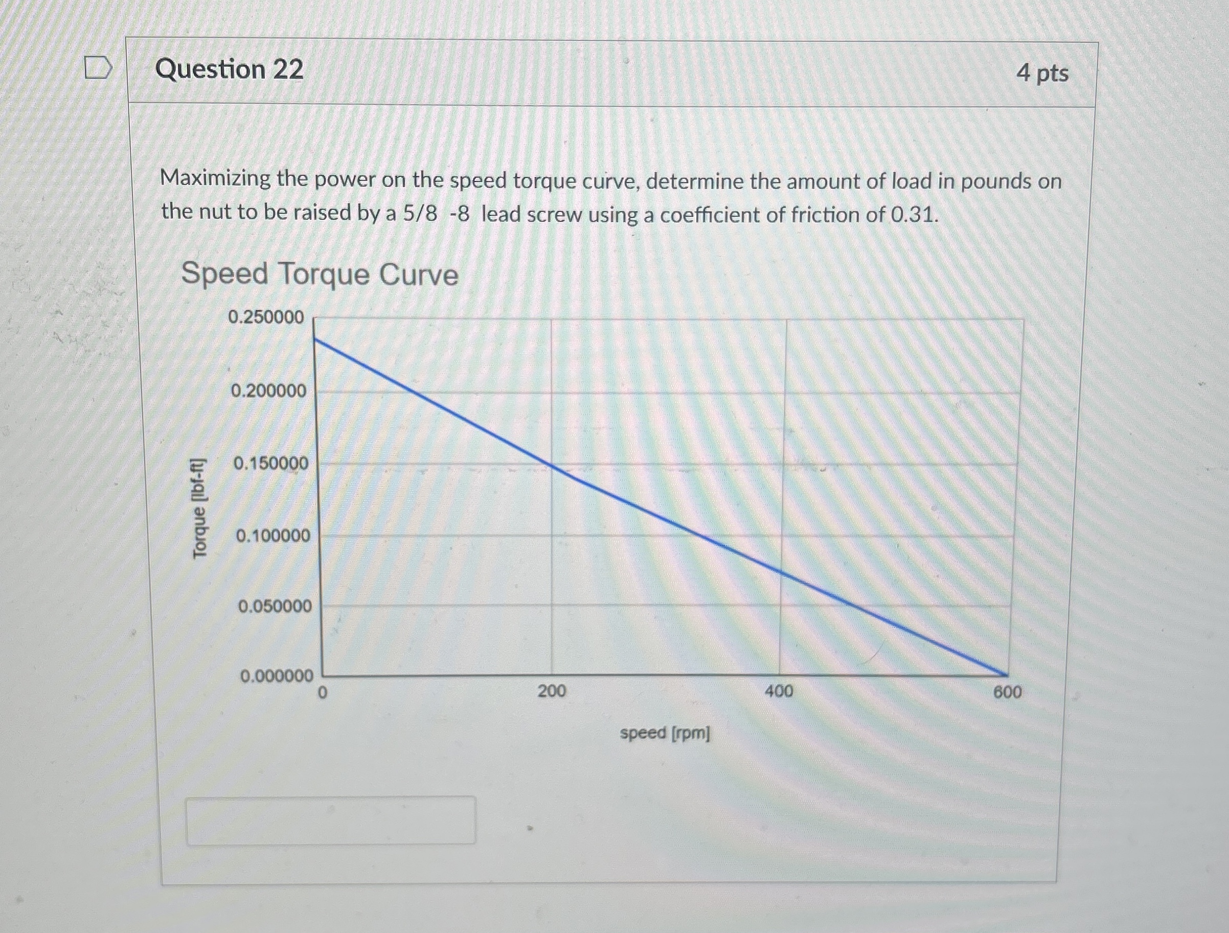 Question 2 2 4 pts Maximizing the power on the