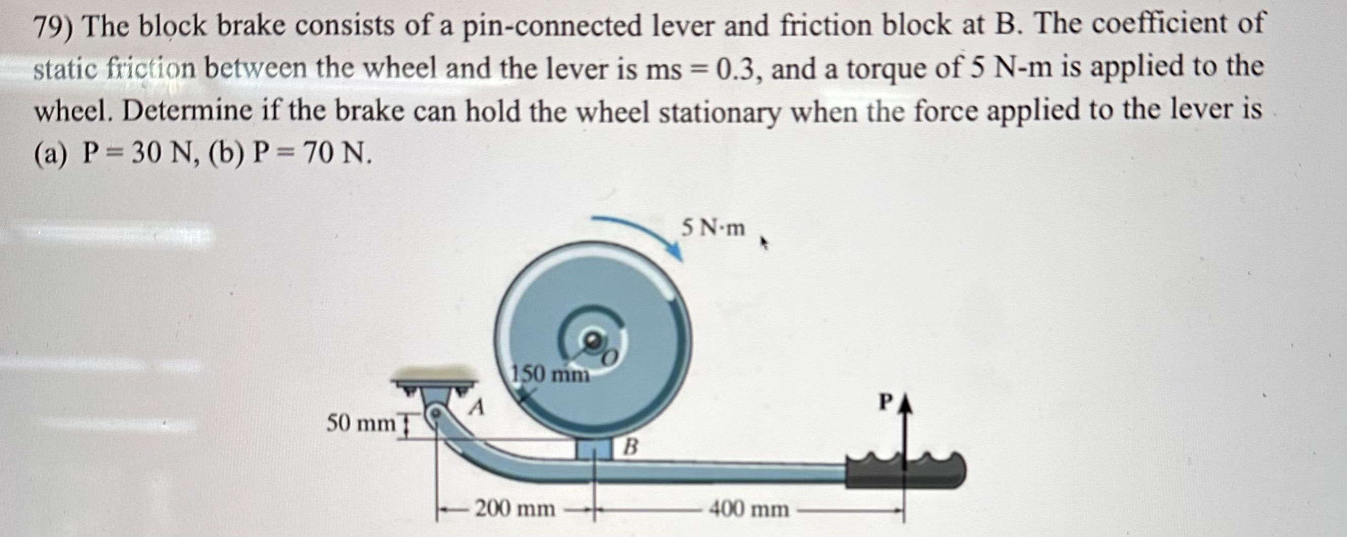 7 9 ) The block brake consists of a pin -