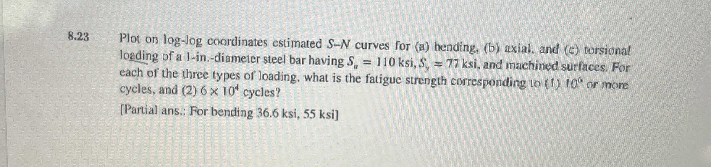 PLEASE ANSWER 8 . 2 5 using 8 . 2 3 . 8 . 2 3