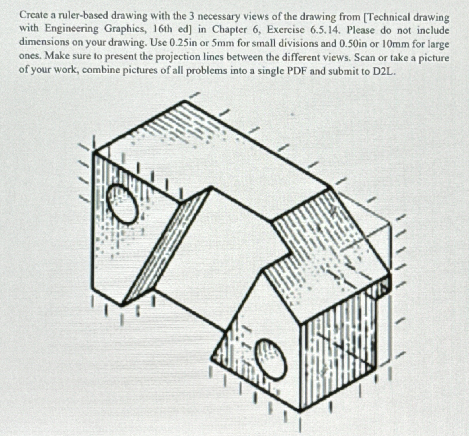 Create a ruler - based drawing with the 3