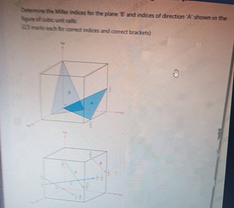 Devemine the Milier indicas for the plane ' B '