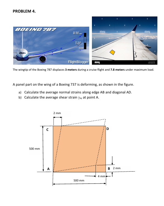 I The wingtip of the Boeing 7 8 7 displaces \ ( \