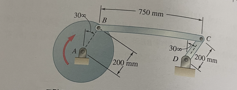 A bar BC weighing 7 . 5 kg connects the disk A to