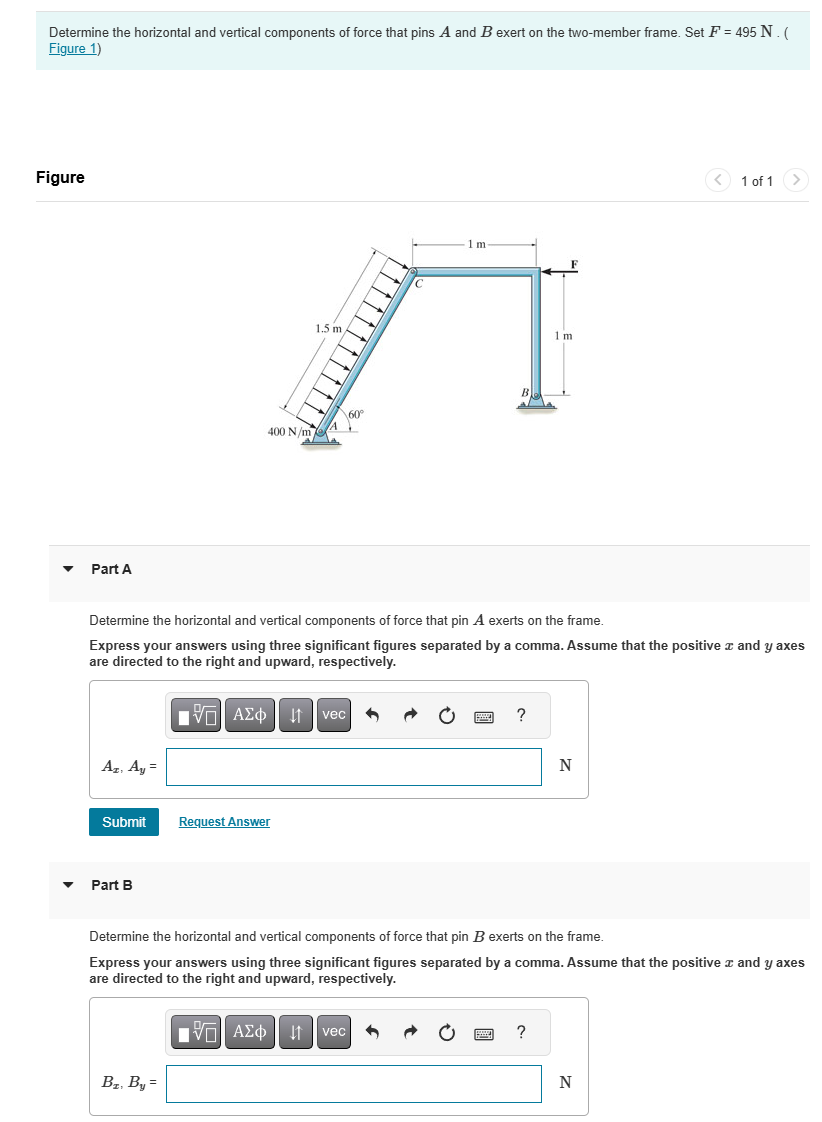 Determine the horizontal and vertical components