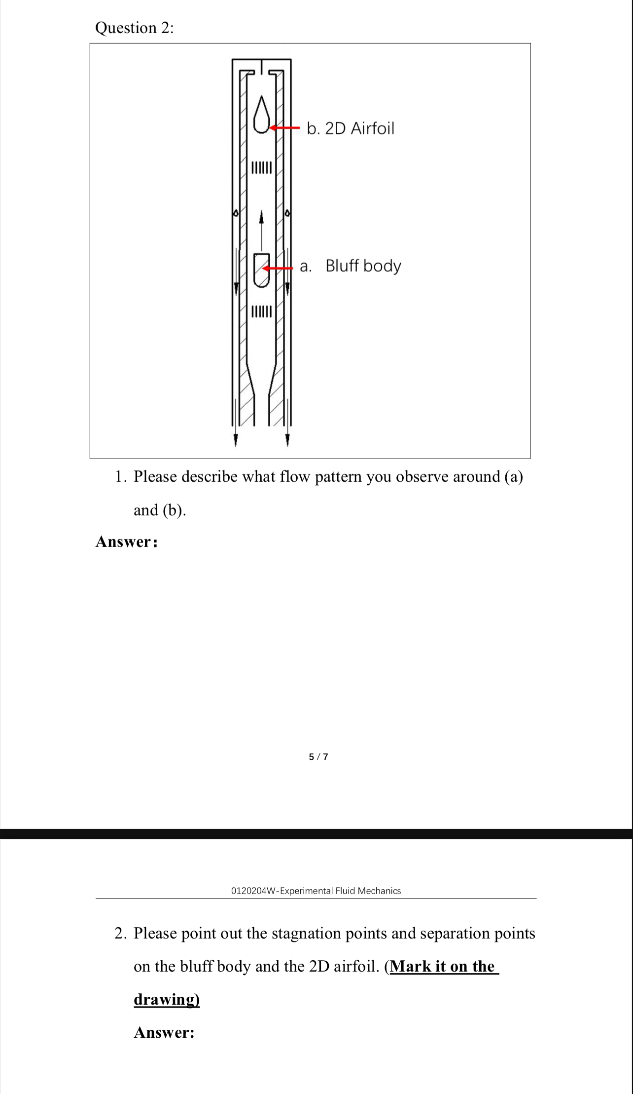Please point out the stagnation points and