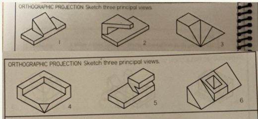 ORTHOCRWPHC PROVECTION Sketch three princ paI