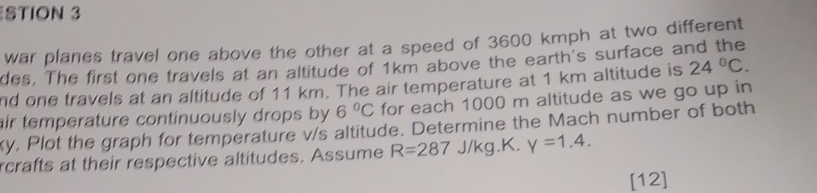 STION 3 war planes travel one above the other at