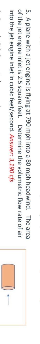 A plane with a jet engine is flying at 7 9 0 mph