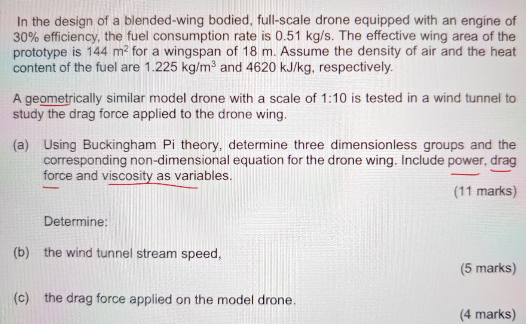 In the design of a blended - wing bodied, full -