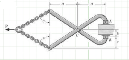 theta = 6 0 degrees a = 7 5 mm b = 2 0 mm c = 3 0
