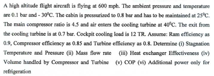 A high altitude flight aircraft is flying at 6 0