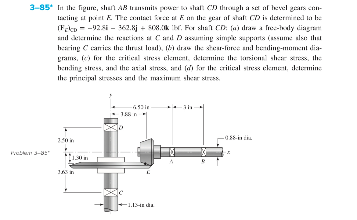 3 - 8 5 * In the figure, shaft A B transmits