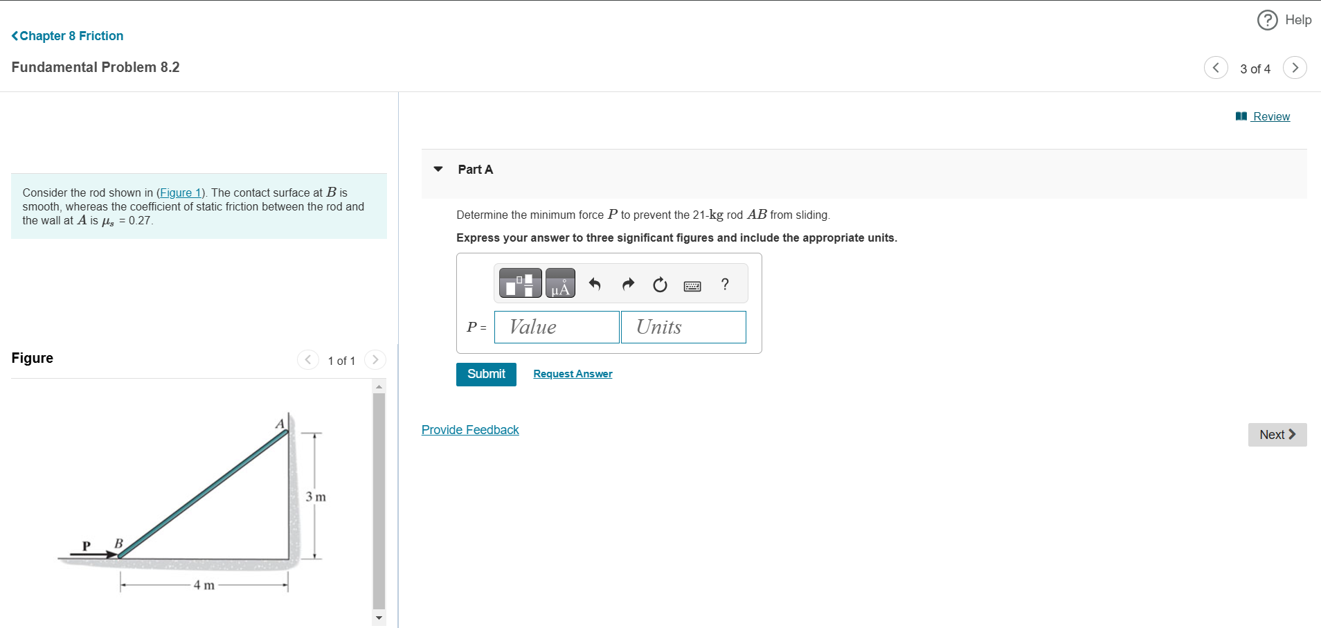 Fundamental Problem 8 . 2 Consider the rod shown