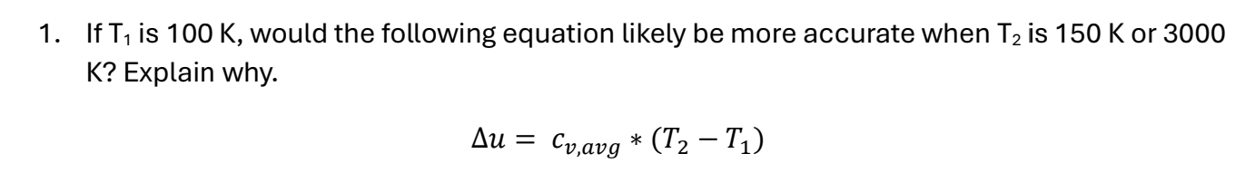 If T 1 is 1 0 0 K , would the following equation