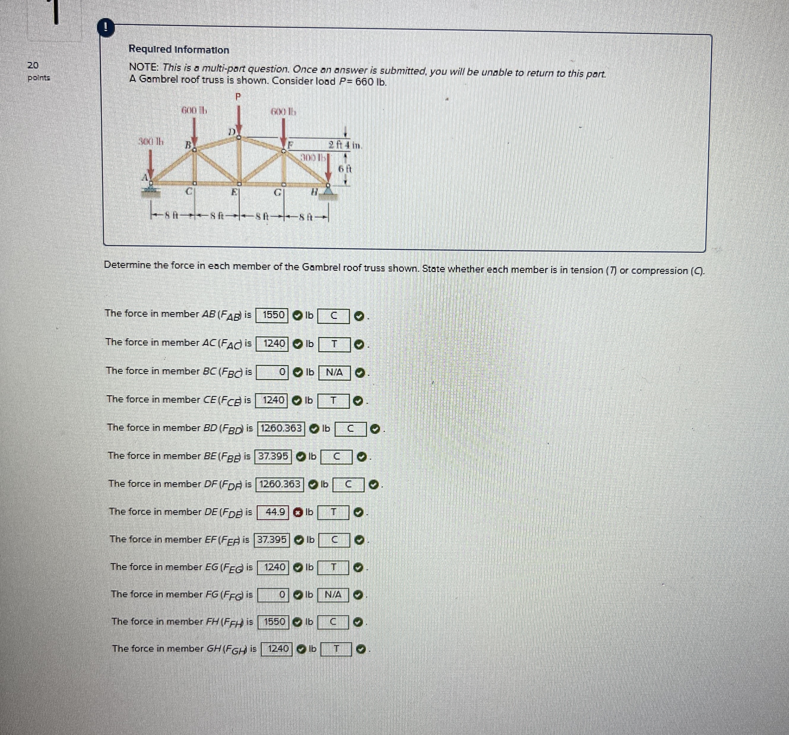 Hello, I need help with "The force in member DE (