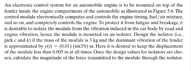 An electronic control system for an automobile