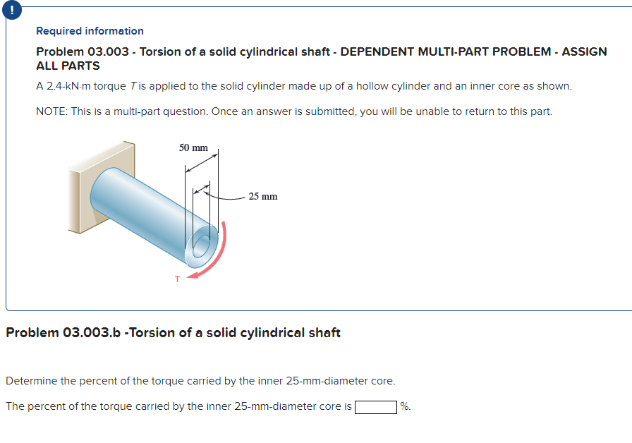 ALL PARTS A 2 . 4 - kN - m torque T is applied to