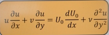 u d e l u d e l x + v d e l u d e l y = U 0 d U 0