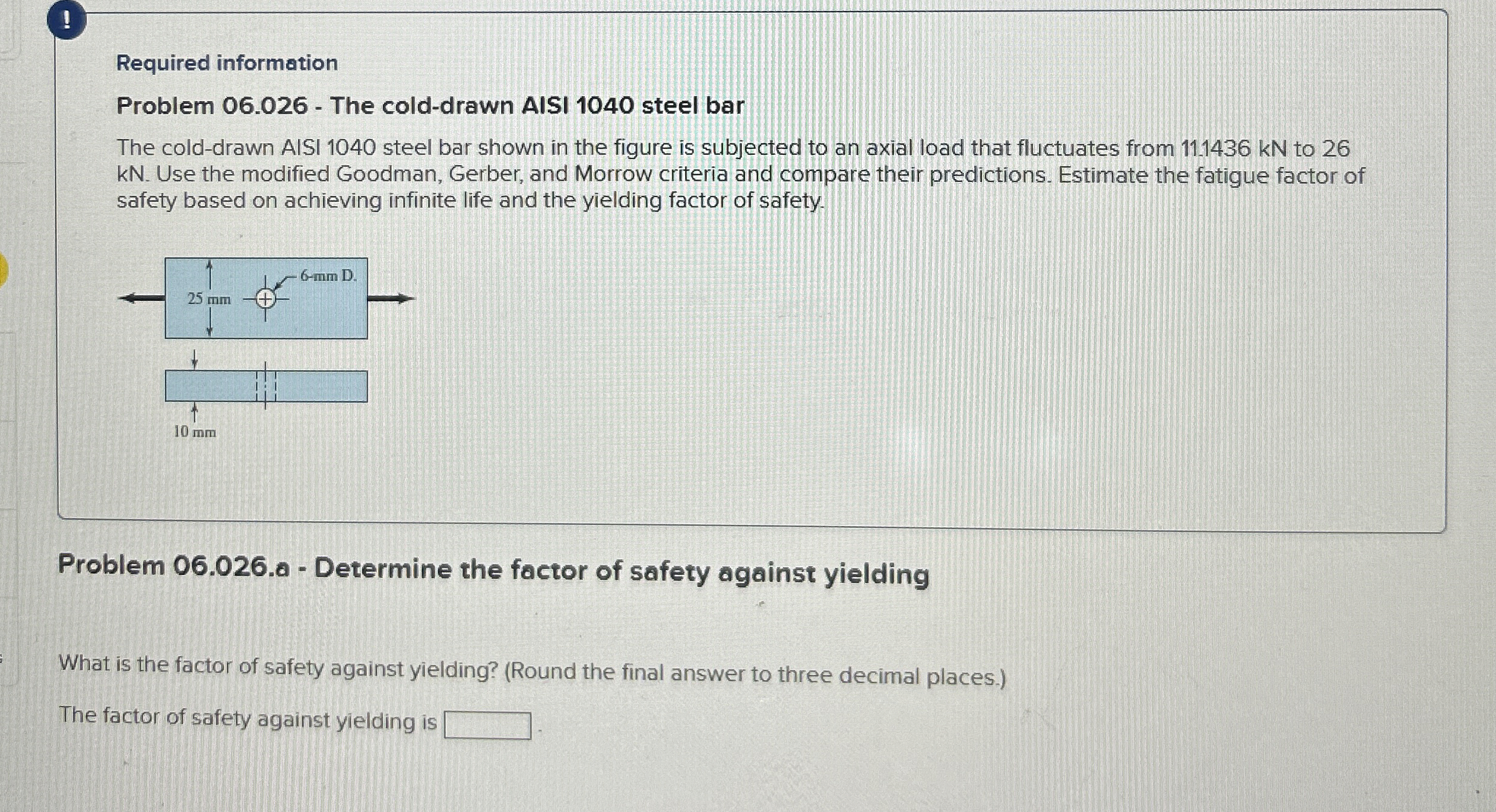 1 Required information Problem 0 6 . 0 2 6 - The