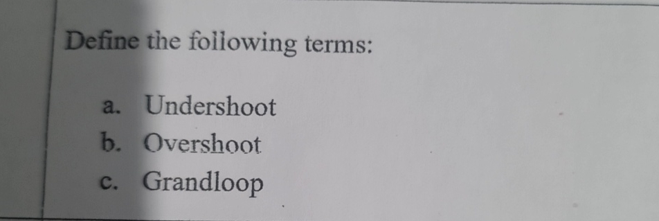 Define the following terms in aviation : a .