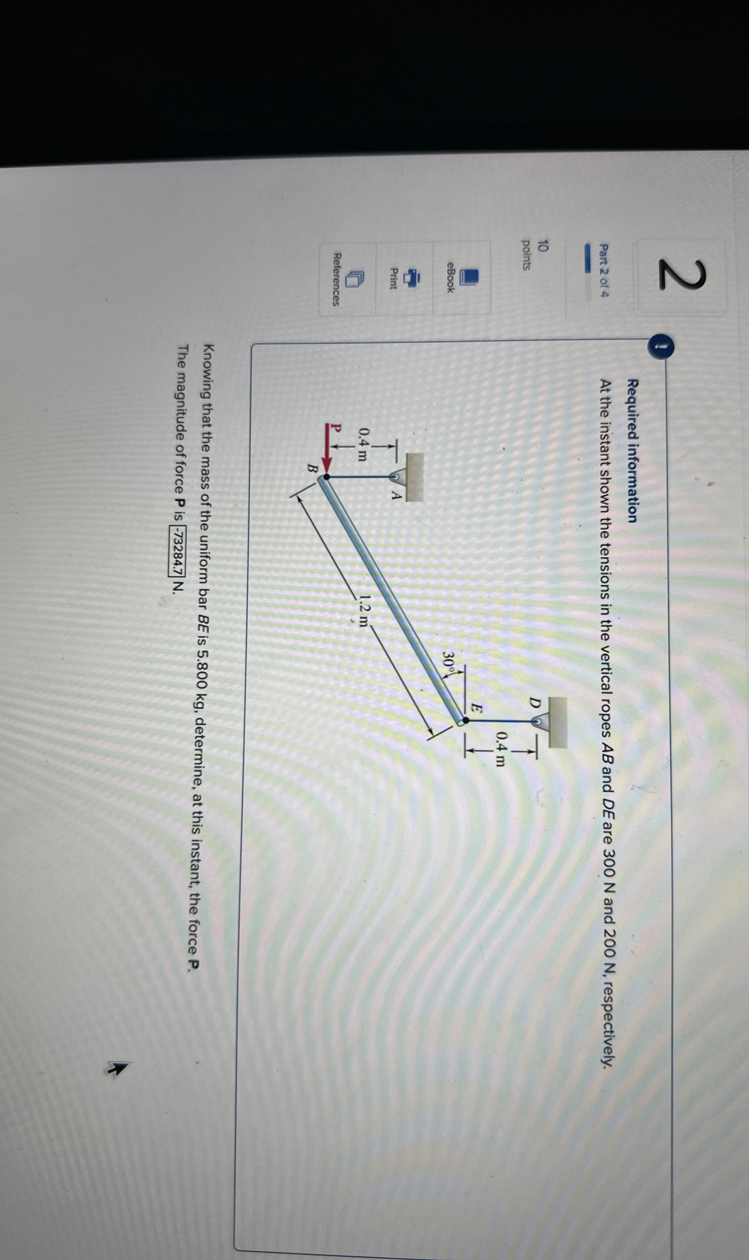 2 ! Part 2 of 4 Required information At the