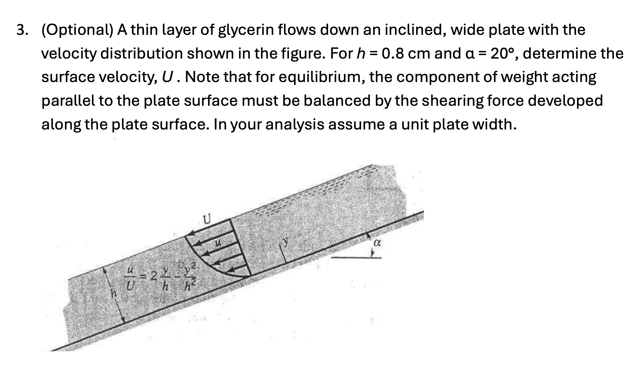 ( Optional ) A thin layer of glycerin flows down