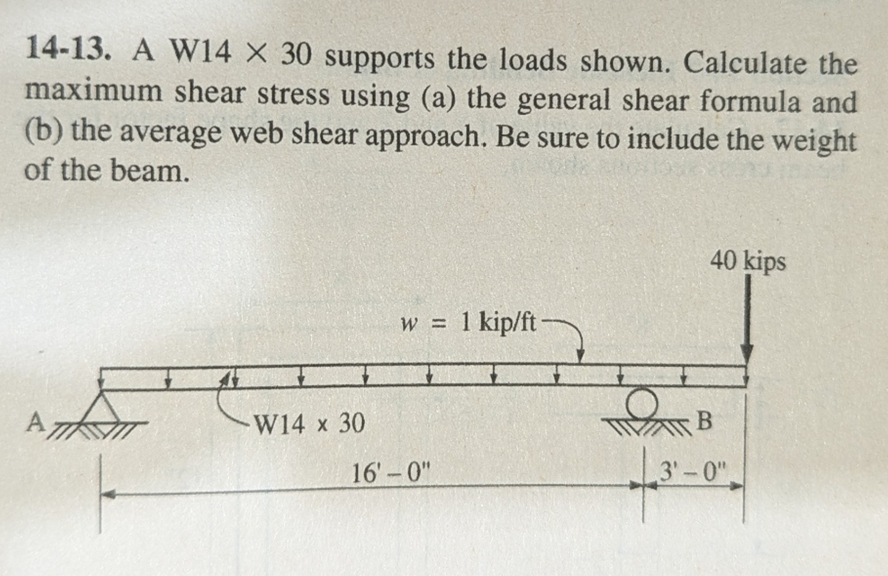 1 4 - 1 3 . A \ ( \ mathrm { W } 1 4 \ times 3 0
