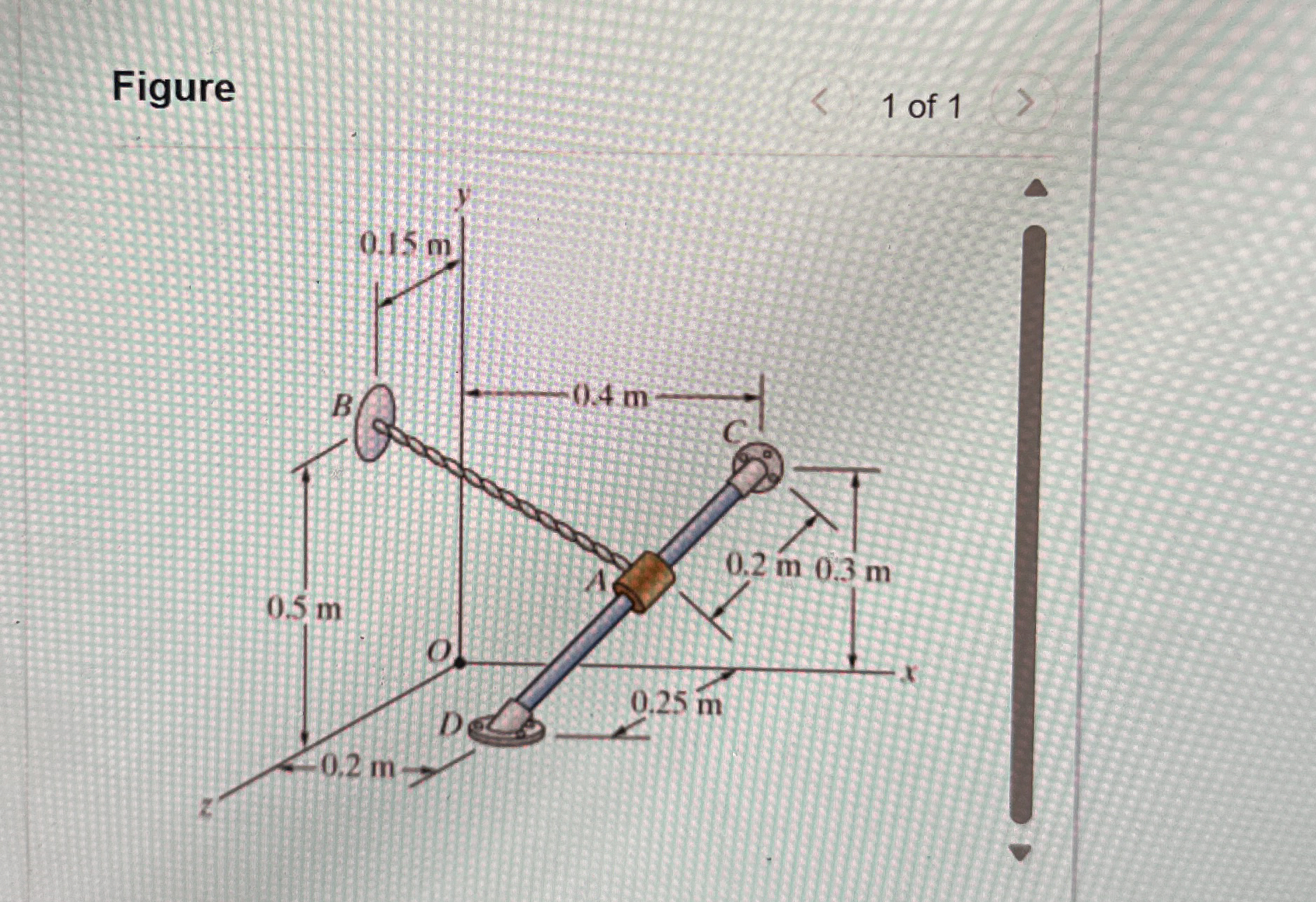 The cable A B keeps the 4 - k g collar A in place