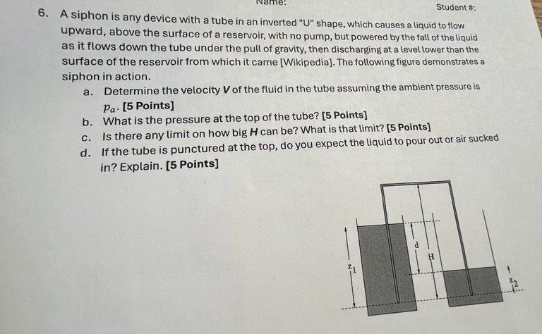 A siphon is any device with a tube in an inverted