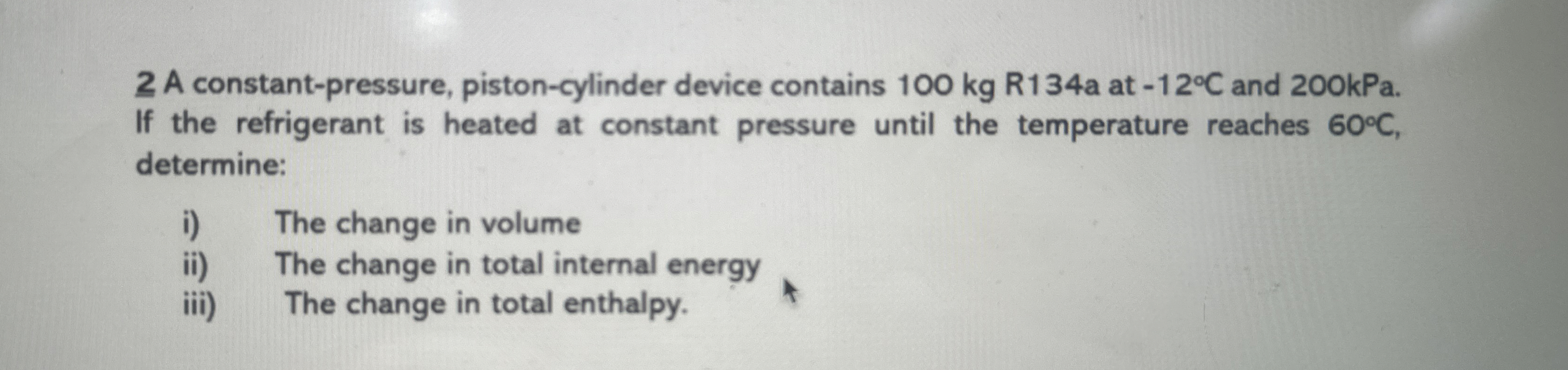 2 A constant - pressure, piston - cylinder device