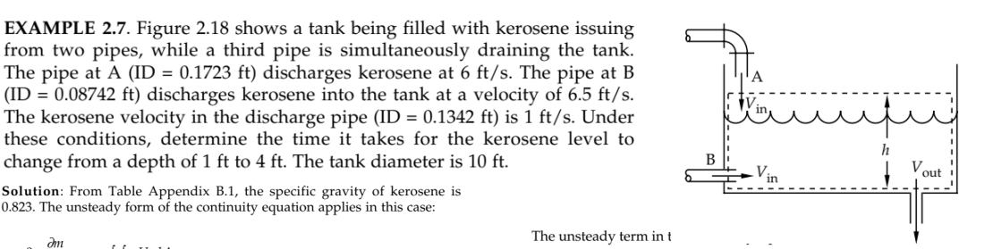change from a depth of 1 ft to 4 ft . The tank