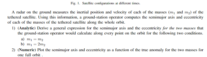 Fig. 1 . Satellite configurations at different
