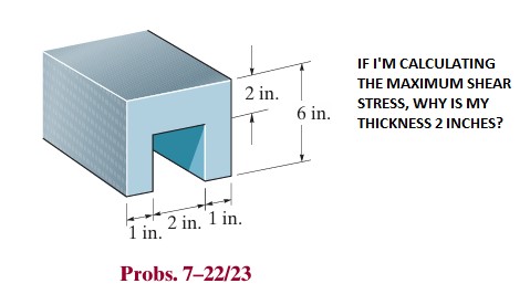IF I ' M CALCULATING THE MAXIMUM SHEAR STRESS,