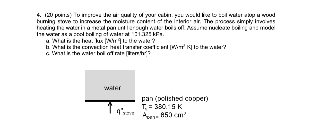 ( 2 0 points ) To improve the air quality of your