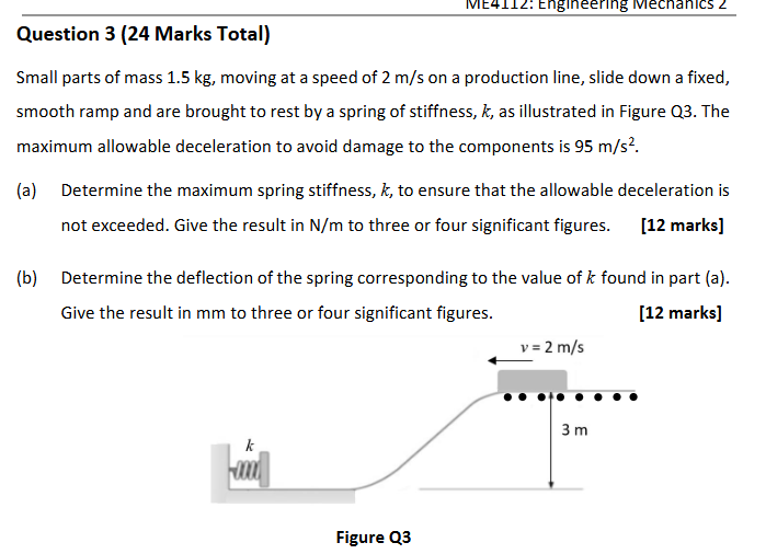 Question 3 ( 2 4 Marks Total ) Small parts of