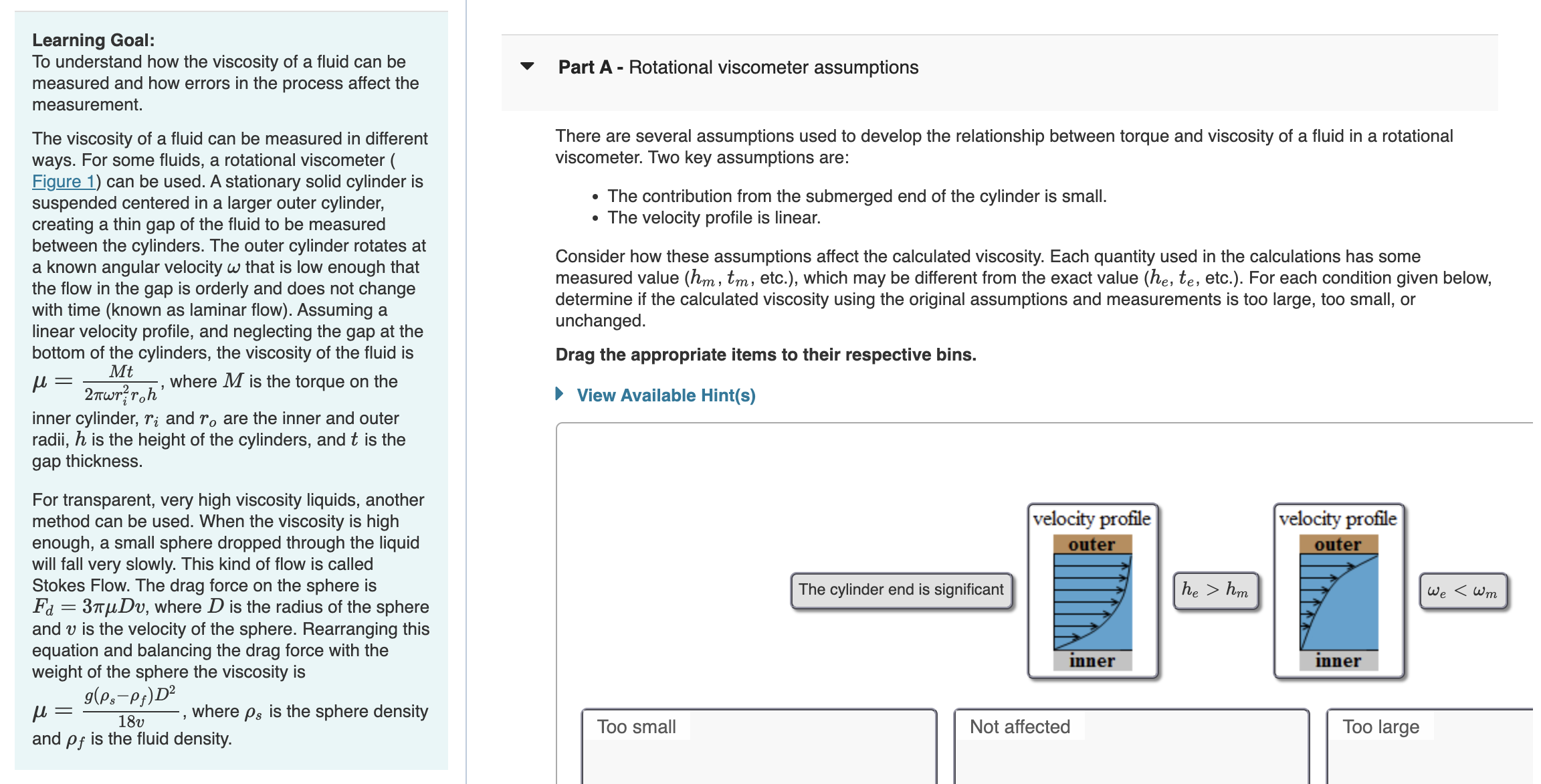 Learning Goal: = g ( s - f ) D 2 1 8 v , where s