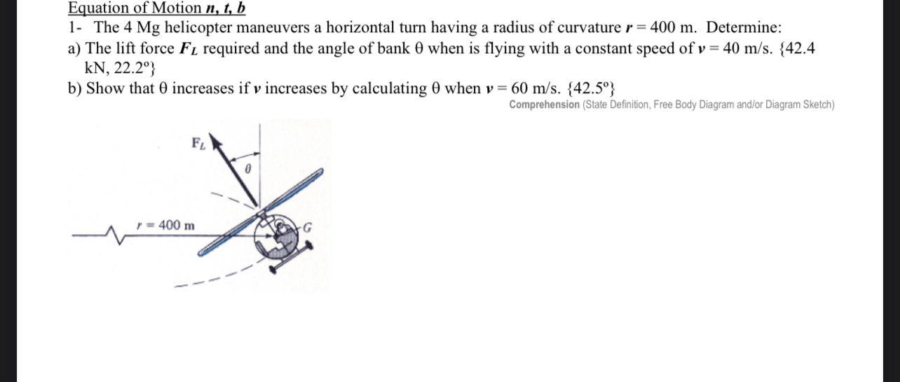 Equation of Motion n , t , b 1 - The 4 Mg