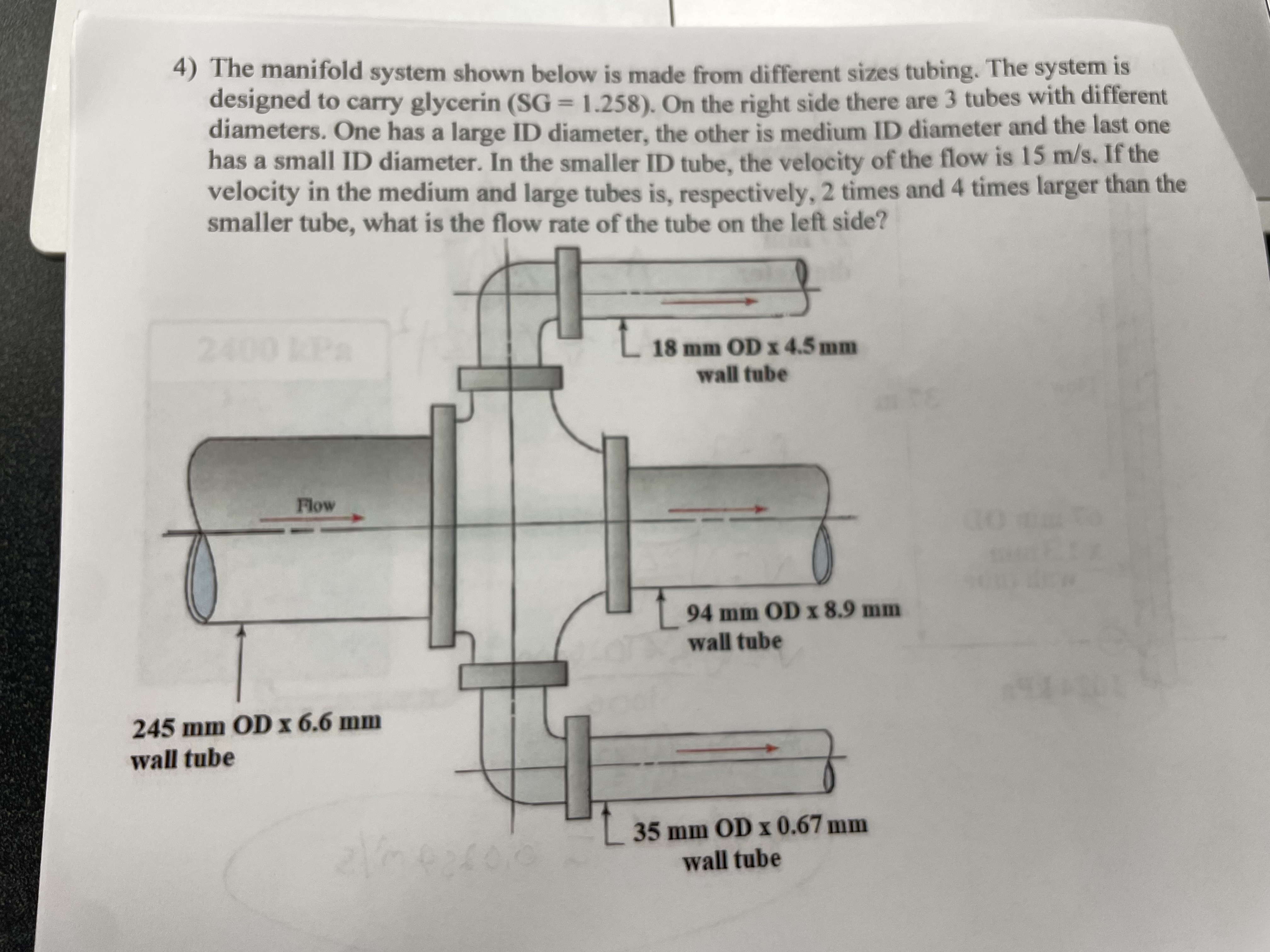 The manifold system shown below is made from
