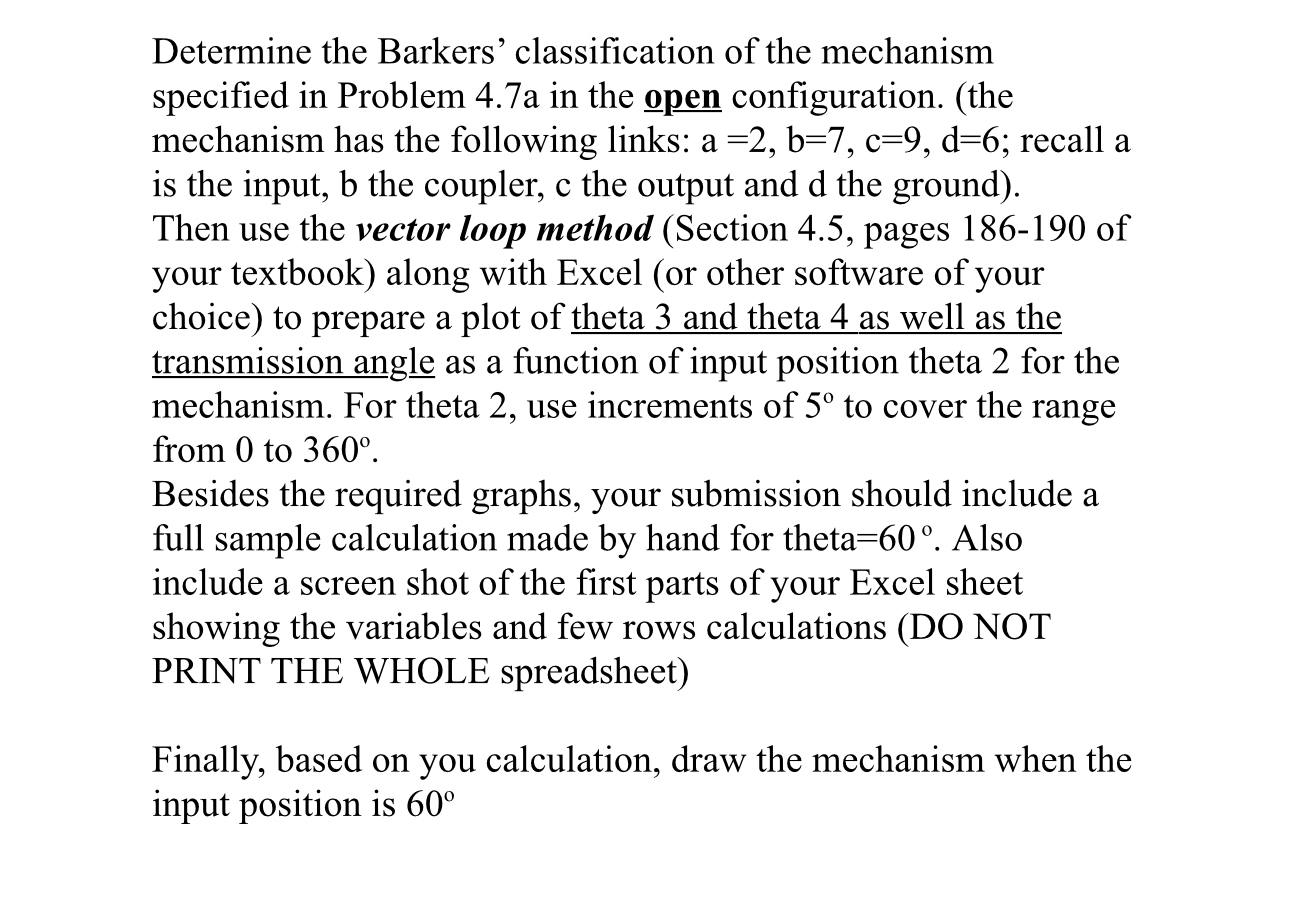 Determine the Barkers' classification of the