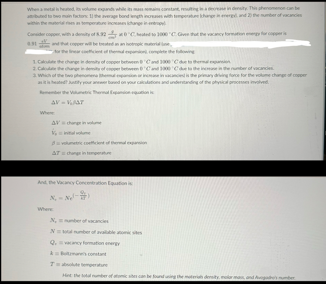 When a metal is heated, its volume expands while