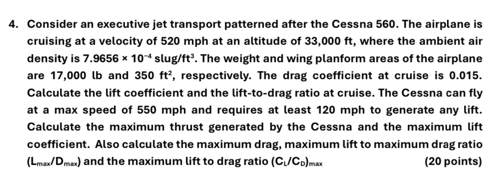 Consider an executive jet transport patterned