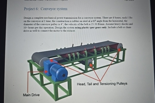 Project 6 : Conveyor system Design a complete