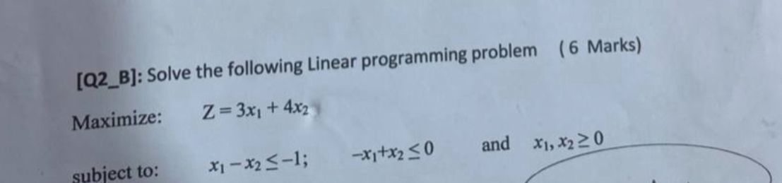 [ Q 2 _ B ] : Solve the following Linear