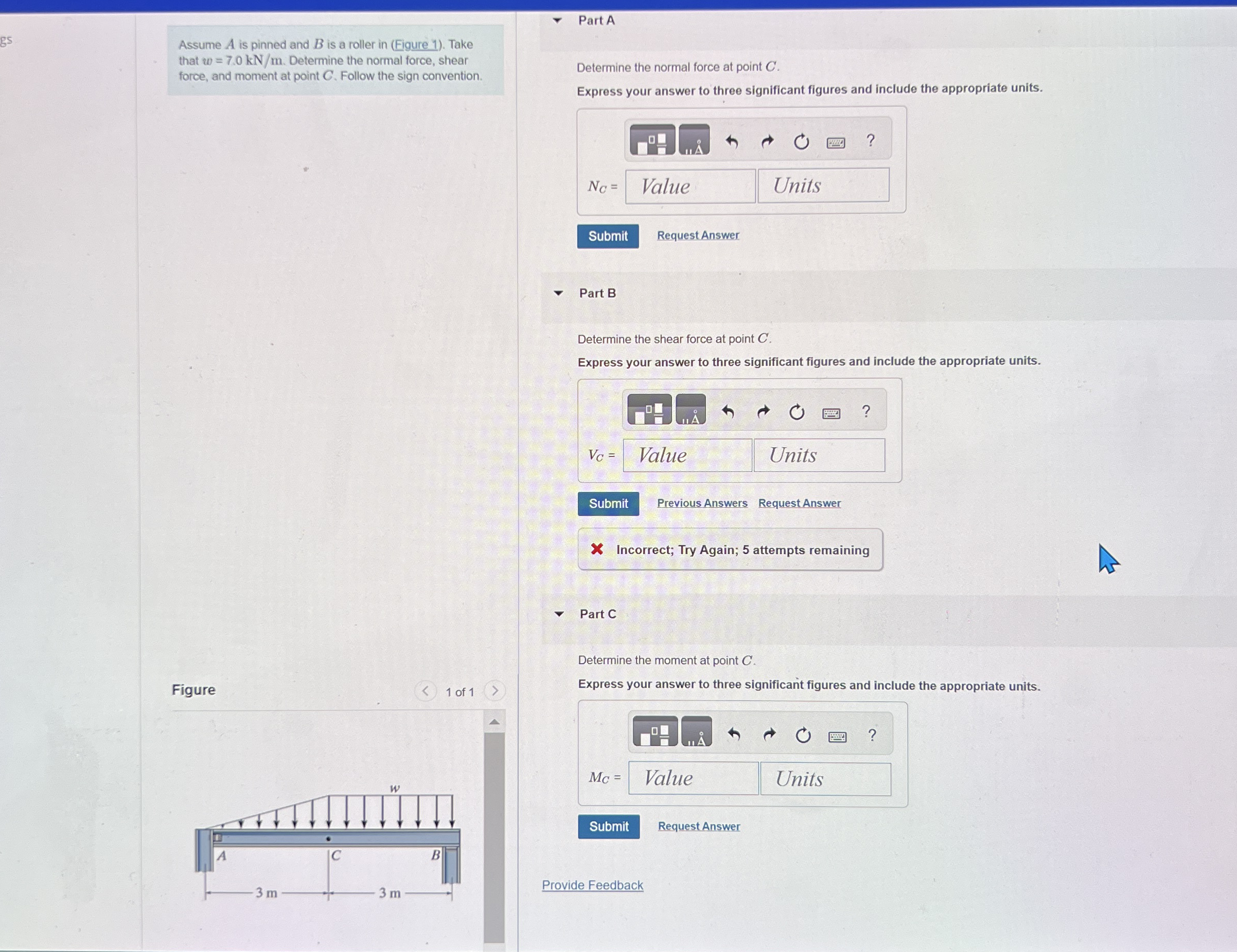 Assume A is pinned and B is a roller in ( Eigure