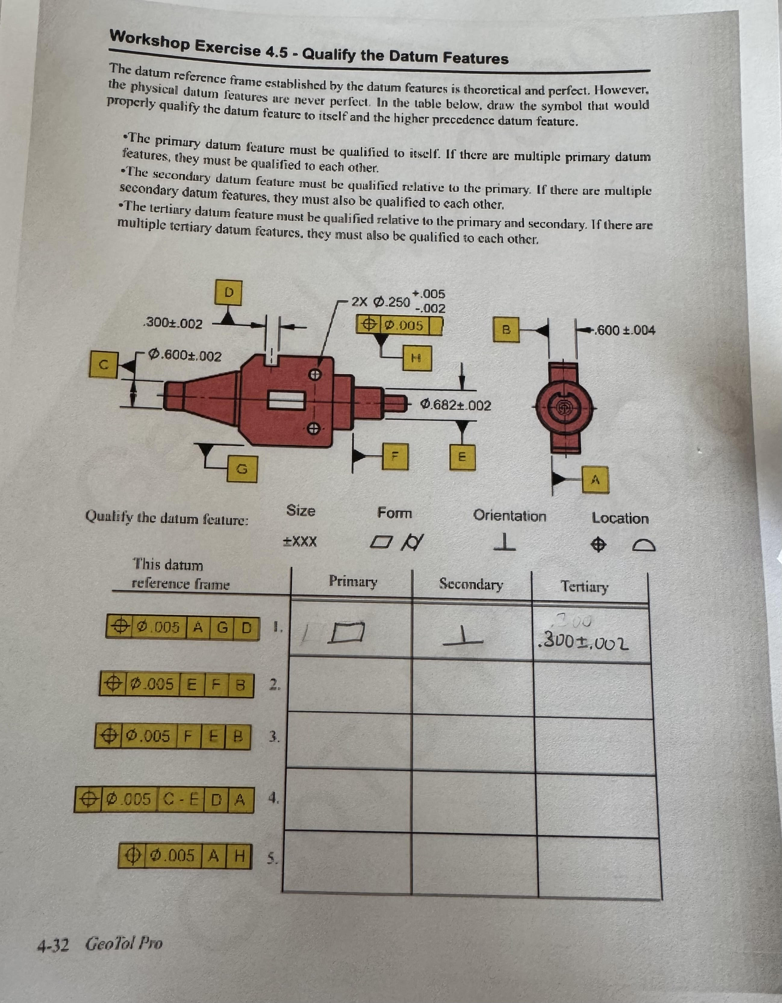 Workshop Exercise 4 . 5 - Qualify the Datum