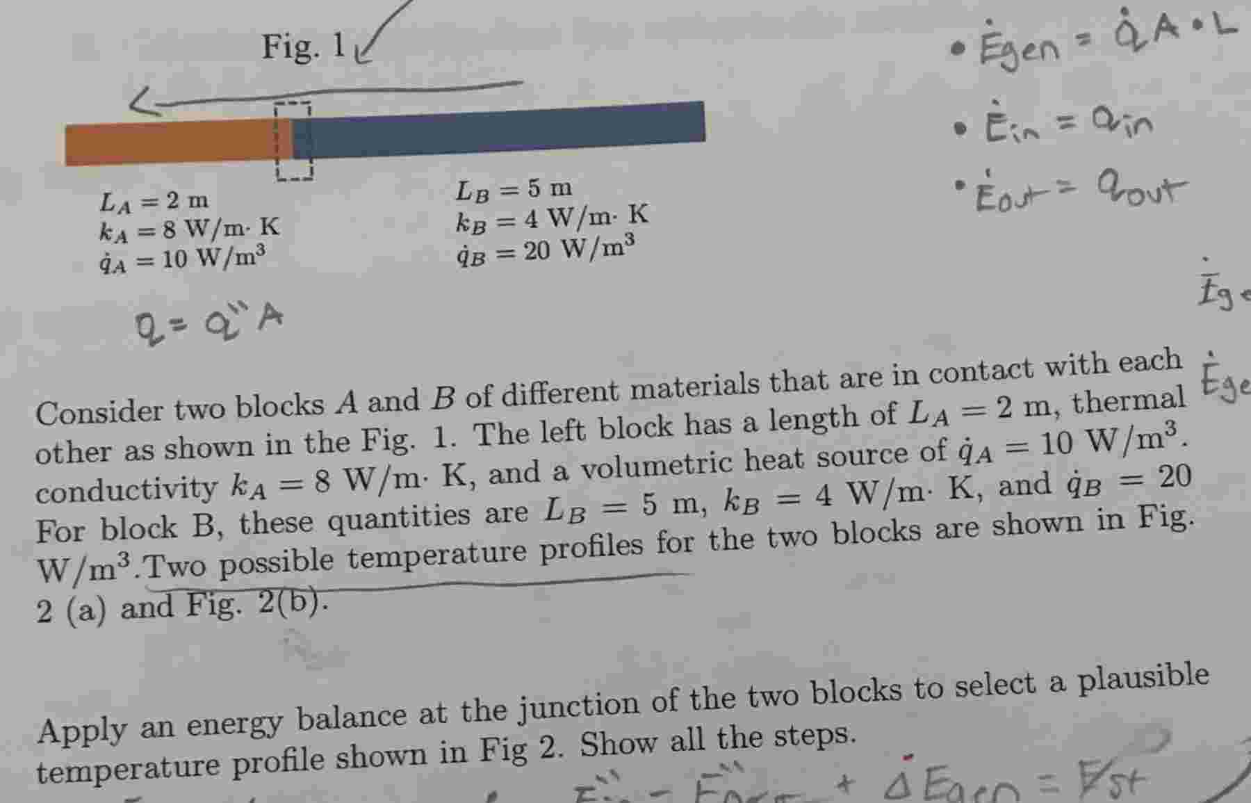 - E _ ( gen ) ^ ( ) = q ^ ( ) A * L - E _ ( in )